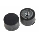 RS Pro Cylindrical M6 Anti-Vibration Mount Female Buffer Foot with 20.4 kg Compression, 20 mm OD, 15 mm H 185-4482