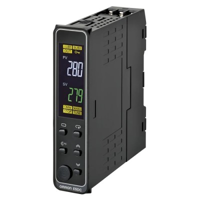 Omron PID Temperature Controller DIN Rail Mount 1 Input 2 Relay Outputs 240V AC/DC E5DC