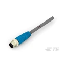 TE Connectivity Male 8 Way Straight to 8 Way Unterminated Sensor Actuator Cable, 500 mm T4161120008-001