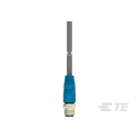 TE Connectivity Male 8 Way Straight to 8 Way Unterminated Sensor Actuator Cable, 500 mm T4161120008-001