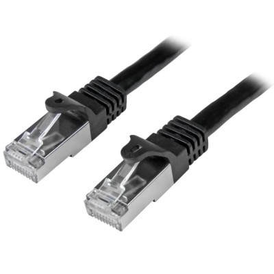 StarTech.com Cat6 Ethernet Cable, Black, 5 m, Shielded Snagless, Shielded Screened PVC Jacket N6SPAT5MBK
