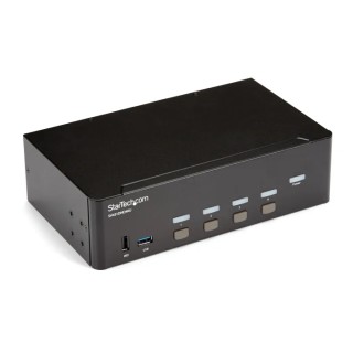 StarTech.com 4 Port HDMI KVM Switch Dual Display 3840 x 2160 Pixel 3.5 mm Stereo Audio USB SV431DHD4KU