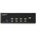 StarTech.com 4 Port HDMI KVM Switch Dual Display 3840 x 2160 Pixel 3.5 mm Stereo Audio USB SV431DHD4KU
