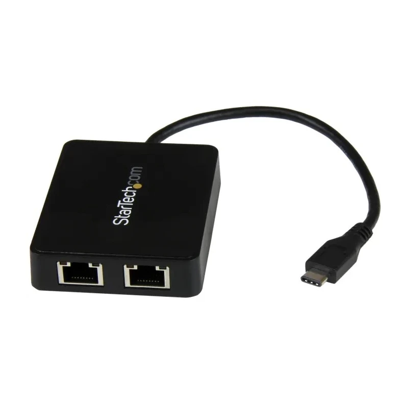 StarTech.com USB Ethernet Adapter USB 3.0 5Gbps Network Speed 0.1 m Cable Length Black US1GC301AU2R