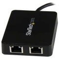 StarTech.com USB Ethernet Adapter USB 3.0 5Gbps Network Speed 0.1 m Cable Length Black US1GC301AU2R