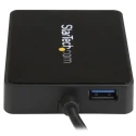 StarTech.com USB Ethernet Adapter USB 3.0 5Gbps Network Speed 0.1 m Cable Length Black US1GC301AU2R