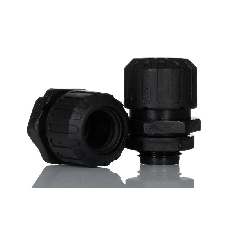 Adaptaflex Black Polyamide 66 Conduit Fitting 16 mm Nominal Size, M16 Thread, IP67 Rated PF16/M16/A/BL
