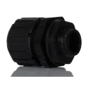 Adaptaflex Black Polyamide 66 Conduit Fitting 16 mm Nominal Size, M16 Thread, IP67 Rated PF16/M16/A/BL