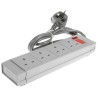 RS PRO 2 m 4 Socket Type G Extension Lead Power Strip 250V AC with Surge Protection 249-4536