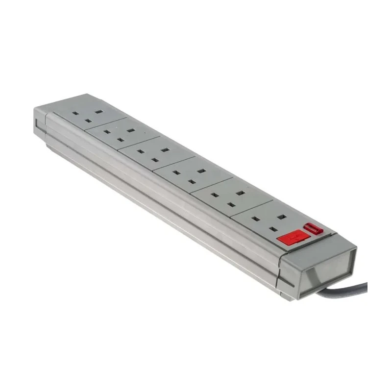 RS PRO 2 m 6 Socket Type G Extension Lead Power Strips, 230V ac 249-4592