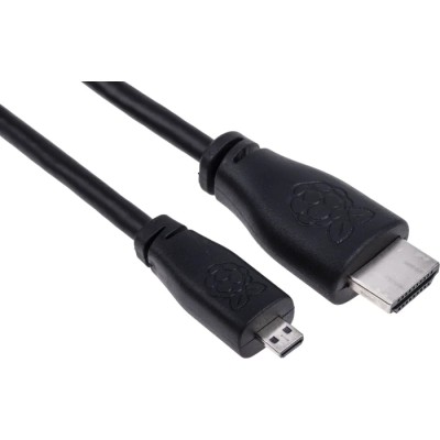 Raspberry Pi HDMI to Micro HDMI Cable 2m Black T7733AX-RS