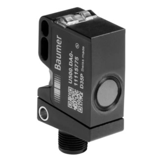 Baumer Block Ultrasonic Proximity Sensor M12 x 1 Thread 1000 mm Detection Range 100mA 4 to 20 mA Output U500.DA0.2-IAMJ.72F