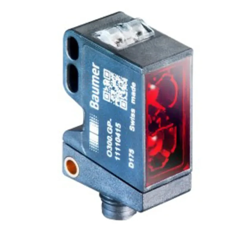 Baumer Photoelectric Sensor Block Style Push Pull Output 30 mm to 120 mm Detection Range IP67 O300.SL-GW1J.72N/E022