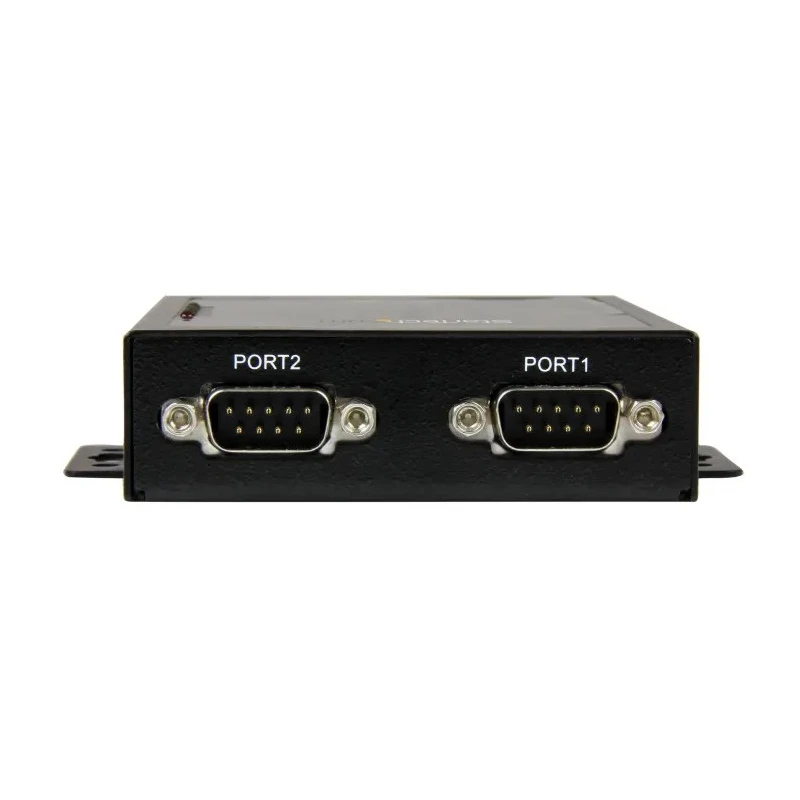 StarTech.com Serial Device Server 2 Ports, 460.8 kbps Baud Rate, 12 V DC, Industrial Metal Housing NETRS2322P