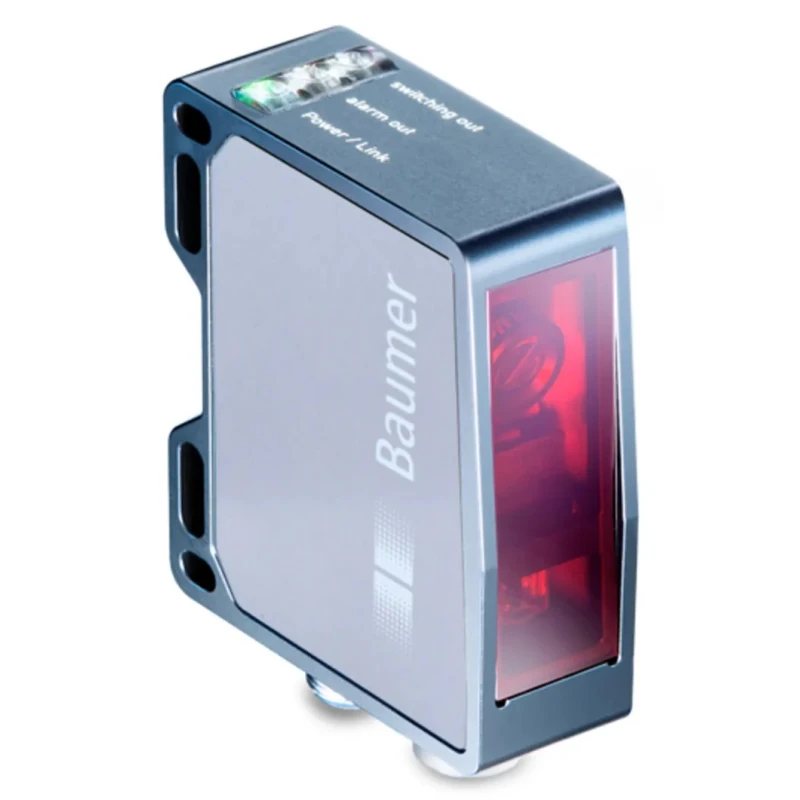 Baumer High Precision Analogue Distance Sensor Block Sensor 30 mm to 70 mm, Pulsed Red Laser Diode, IP67 OM70-L0070.HH0065.VI