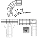 Cablofil International Electrogalvanised Steel Cable Tray 3 m Length 150 mm Width 30 mm Depth CF30150EZ
