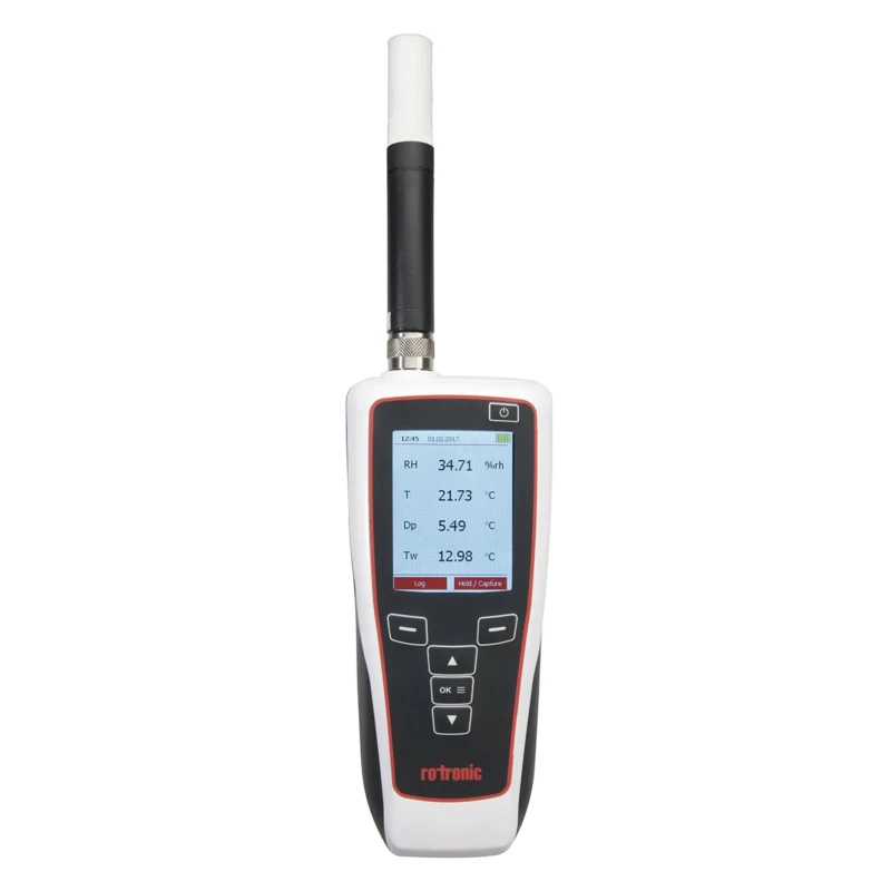 Rotronic Instruments Digital Hygrometer with USB Interface 60 °C Max Operating Temperature, ±0.8 %RH Accuracy, 200 °C HP32