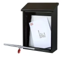 Securikey Black Mailbox Galvanised Steel 365 mm Height x 270 mm Width x 110 mm Depth BSPB-TOP270-RK