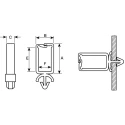 HellermannTyton Natural Polyamide 66 Cable Clip Push-in Fixing 5.5 mm Max Bundle Diameter 15 mm 151-75059 WPC5-PA66-NA