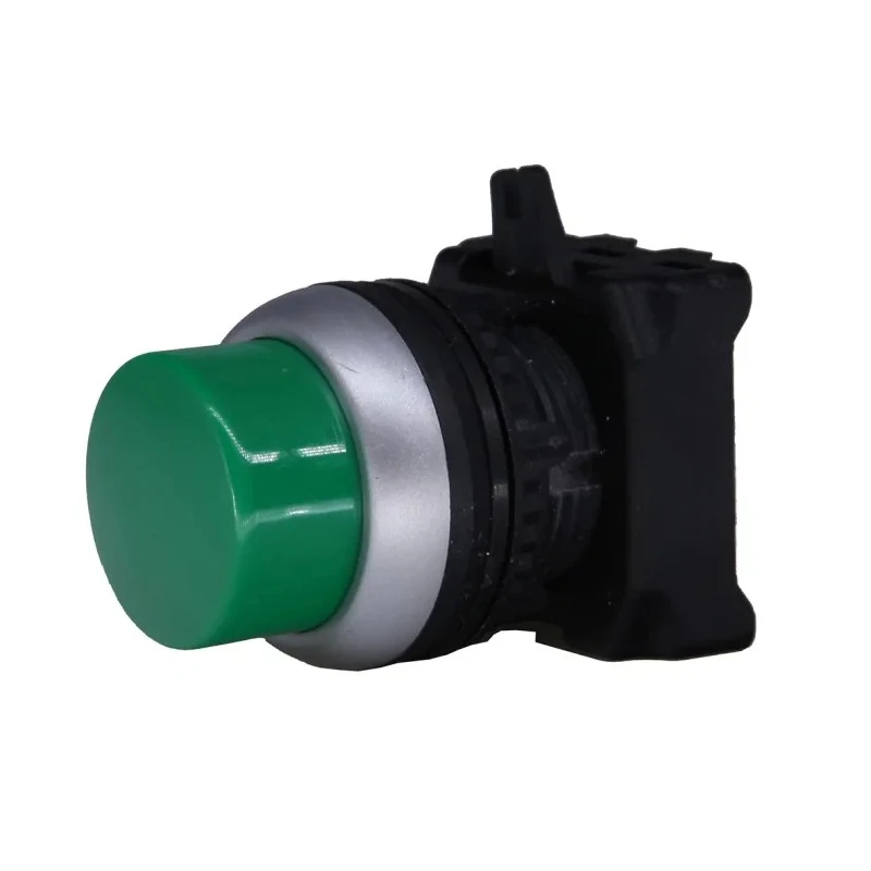 RS PRO Green Spring Return Push Button Head 22 mm Cutout Diameter Plastic 30.2 mm IP65 188-1130
