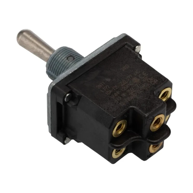 Honeywell Technologies Toggle Switch, Panel Mount, On-Off-On, DPDT, Screw Terminal, 10A, 277 V ac, IP67/IP68, NT 2NT1-5