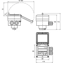 Burkert Compact Flow Controller Totalizer Analogue Pulse Output 50 mm Pipe 30V dc 423915