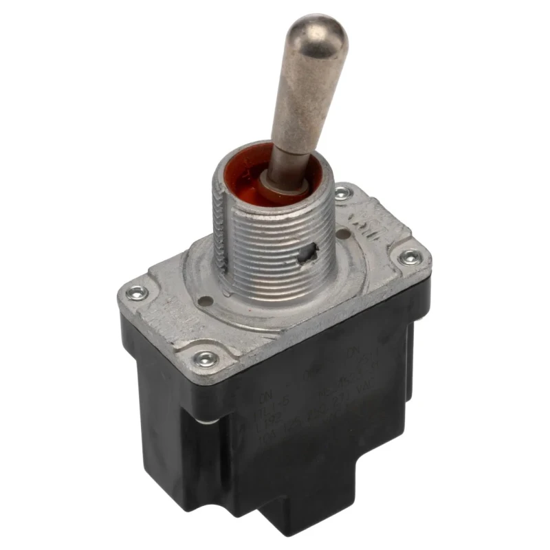 Honeywell Technologies Toggle Switch, Bushing Mount, On-Off-On, SPDT, Screw Terminal, 10A, 277V AC 1TL1-5