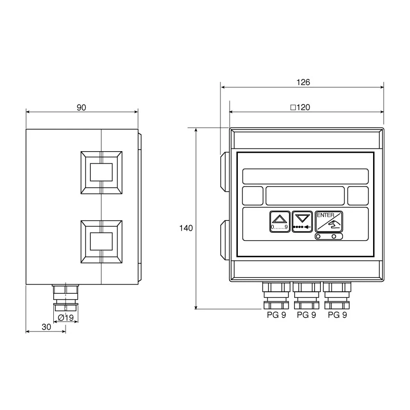 Burkert 8030 Series Compact Flow Controller, Frequency, NPN Output, 65 mm Pipe Diameter, 30V DC 423914