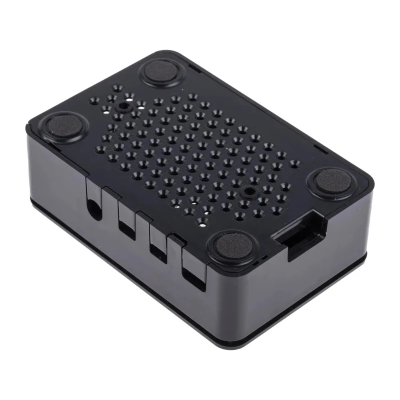 Okdo ABS Raspberry Pi 4 Model B Protective Case Black 63mm Width 30mm Height ASM-1900133-21