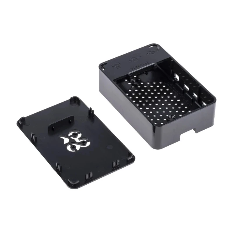 Okdo ABS Raspberry Pi 4 Model B Protective Case Black 63mm Width 30mm Height ASM-1900133-21
