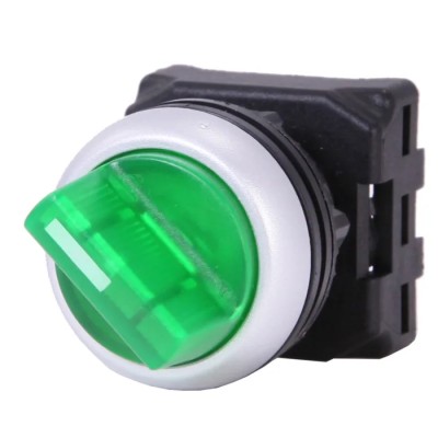 RS Pro 3 Position Illuminated Selector Switch Head, 22 mm Cutout, Green Handle, Spring Return, IP65 188-1163