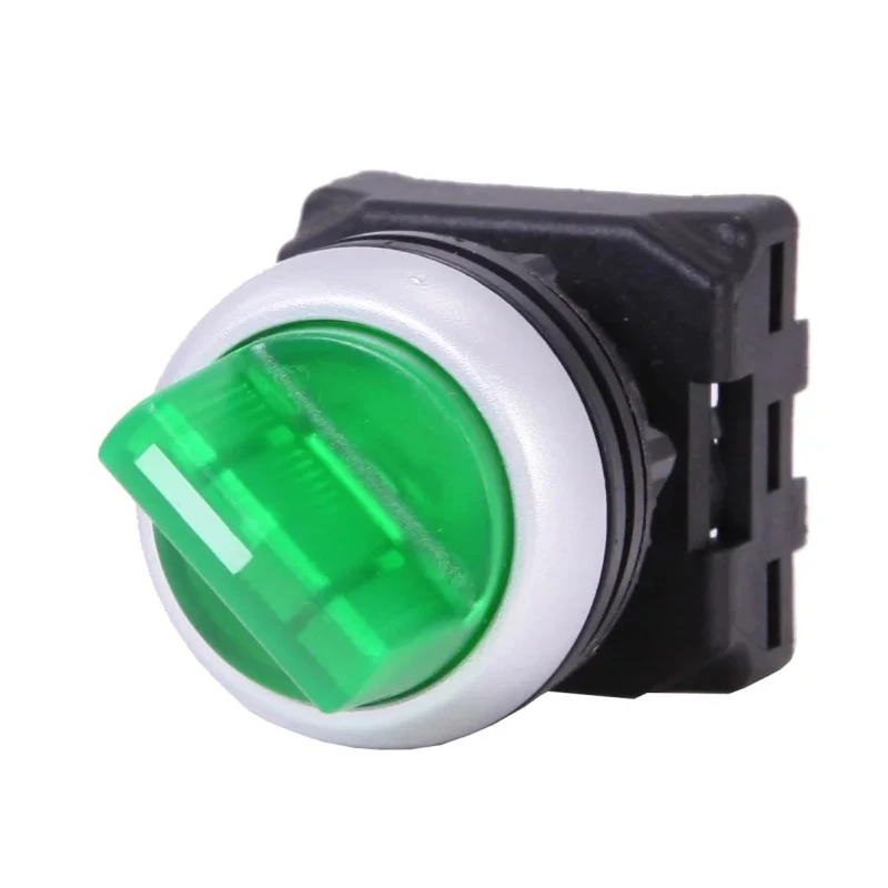 RS Pro 3 Position Illuminated Selector Switch Head, 22 mm Cutout, Green Handle, Spring Return, IP65 188-1163