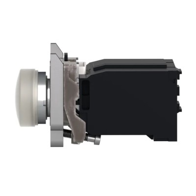 Schneider Electric Panel Mount White LED Pilot Light 22 mm Cutout 400V ac IP66 IP67 IP69 IP69K Round XB4BV5B1
