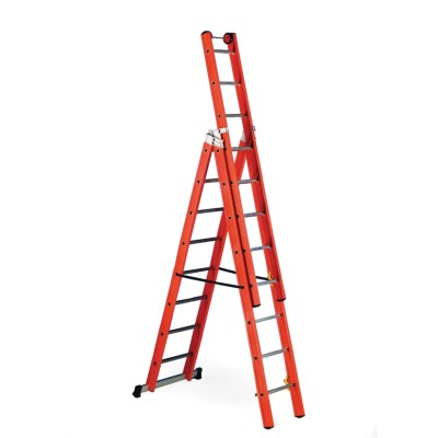 TUBESCA Fibreglass Step Ladder 8 Rungs, 2.3m Platform Height, 5.47m Open Length 187-4980