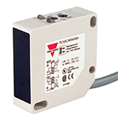 Carlo Gavazzi Retroreflective Photoelectric Sensor, Block Style, 10 m Detection Range, Relay Output, IP67 PC50CNR10RP