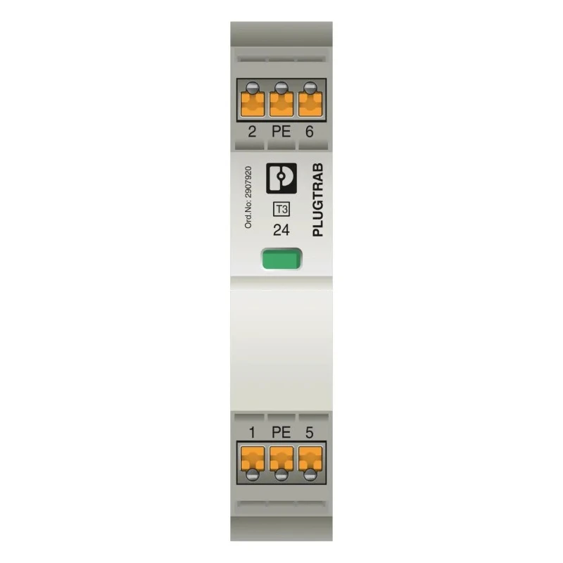 Phoenix Contact Surge Protection Device 26 A, DIN Rail Mount 2907925