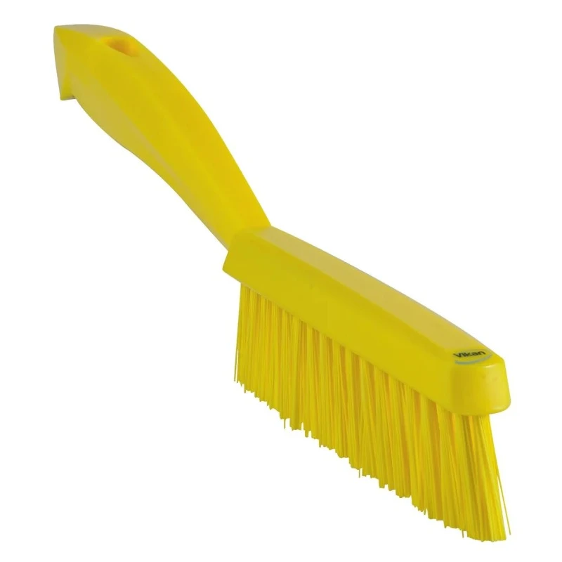 Vikan Yellow Scrubbing Brush with 33 mm Bristle Length, Overall 300mm Length, 20mm Width, 70mm Height 41956