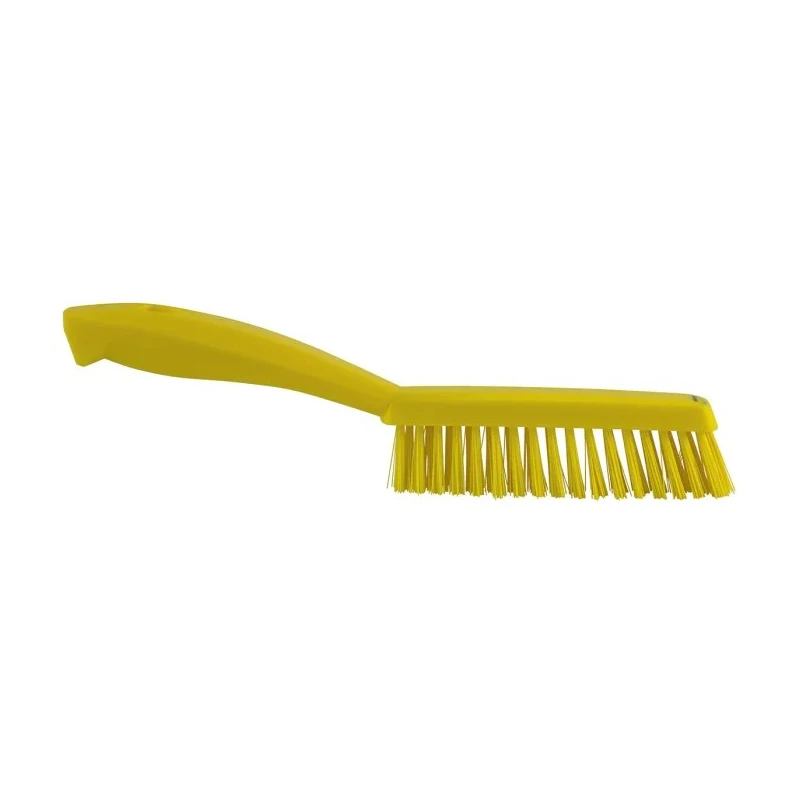 Vikan Yellow Scrubbing Brush with 33 mm Bristle Length, Overall 300mm Length, 20mm Width, 70mm Height 41956