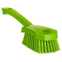 Vikan Hard Bristle Green Scrubbing Brush 36 mm Bristle Length, Polyethylene Terephthalate Bristle Material 419277