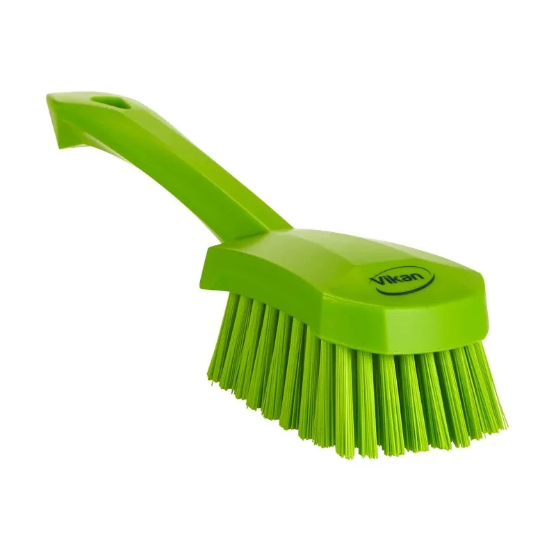Vikan Hard Bristle Green Scrubbing Brush 36 mm Bristle Length, Polyethylene Terephthalate Bristle Material 419277