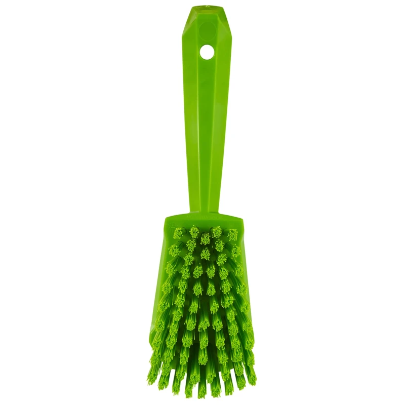Vikan Hard Bristle Green Scrubbing Brush 36 mm Bristle Length, Polyethylene Terephthalate Bristle Material 419277