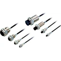 Omron Threaded Barrel Inductive Proximity Sensor M8 x 1, NPN Output, 30 V DC, 16mA Switching Current, 2 mm E2E-X2C18-M1