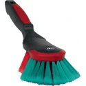 Vikan Black Scrubbing Brush, Polyester Bristle Material, 40 mm Bristle Length, 100 mm Width, 32 mm Length, 130 mm 524652
