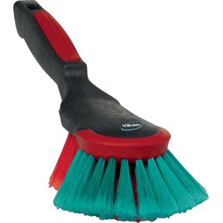 Vikan Black Scrubbing Brush, Polyester Bristle Material, 40 mm Bristle Length, 100 mm Width, 32 mm Length, 130 mm 524652