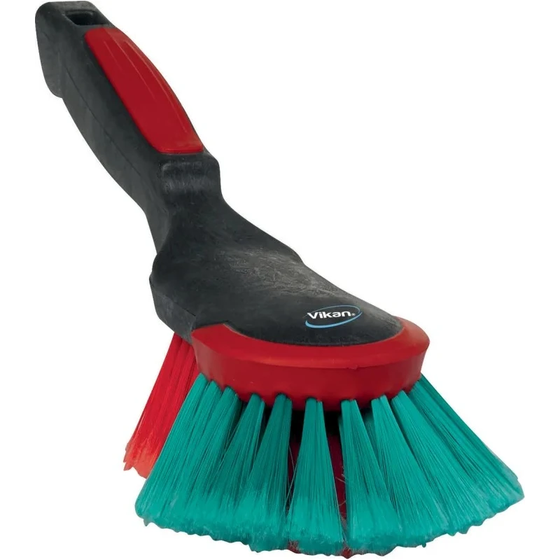 Vikan Black Scrubbing Brush, Polyester Bristle Material, 40 mm Bristle Length, 100 mm Width, 32 mm Length, 130 mm 524652