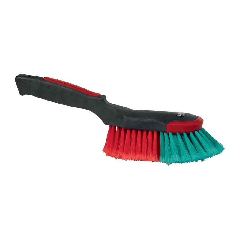Vikan Black Scrubbing Brush, Polyester Bristle Material, 40 mm Bristle Length, 100 mm Width, 32 mm Length, 130 mm 524652