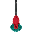 Vikan Black Scrubbing Brush, Polyester Bristle Material, 40 mm Bristle Length, 100 mm Width, 32 mm Length, 130 mm 524652