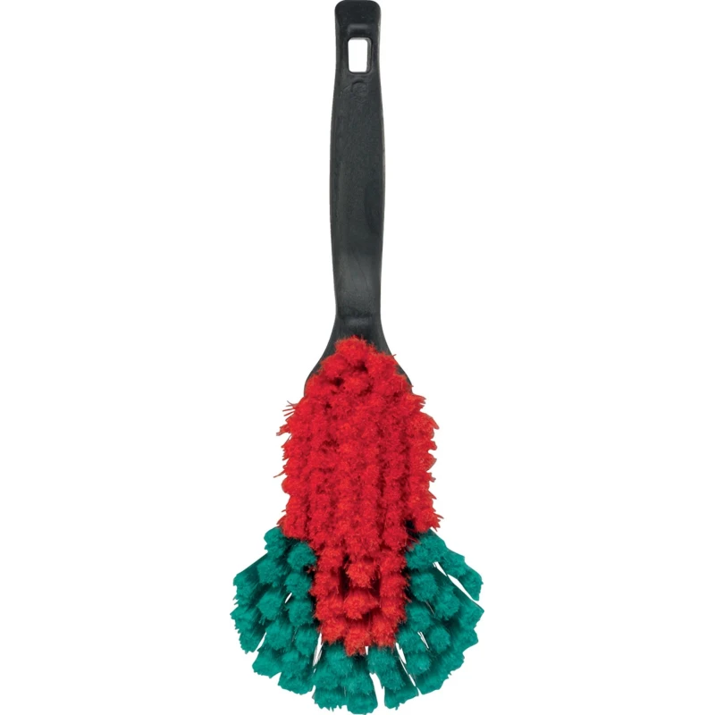 Vikan Black Scrubbing Brush, Polyester Bristle Material, 40 mm Bristle Length, 100 mm Width, 32 mm Length, 130 mm 524652