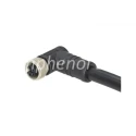 Amphenol Industrial 5 Way Right Angle to Unterminated Sensor Actuator Cable 63V, Black Jacket, IP68 M12L-05BMEM-SR8H01