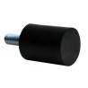 RS PRO M6 Anti-Vibration Mount Male Buffer Foot 43.2 kg Compression 25 mm OD 15 mm H 189-3256
